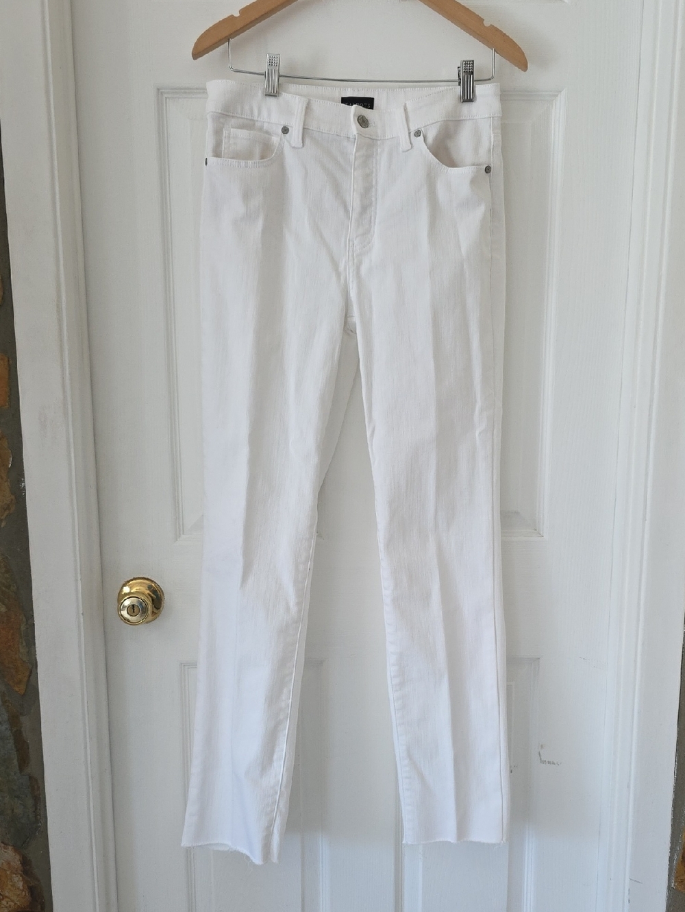 Talbots Straight Leg White Jeans Size 4